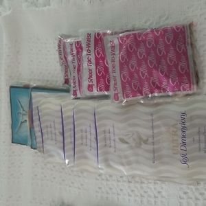 Bundle of nude sheer pantyhose.  Size M.